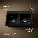 Kohler 8679-1A2-7 Riverby Double Equal Top Mount Sink