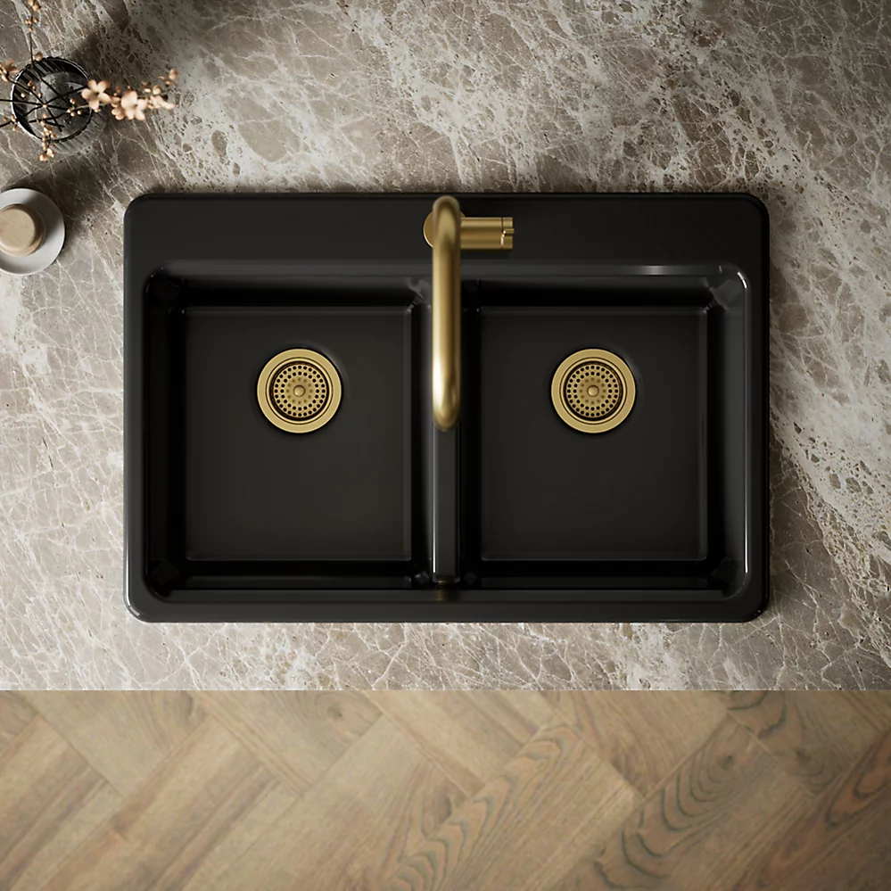 Kohler 8679-1A2-7 Riverby Double Equal Top Mount Sink