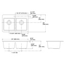 Kohler 8679-1A2-7 Riverby Double Equal Top Mount Sink