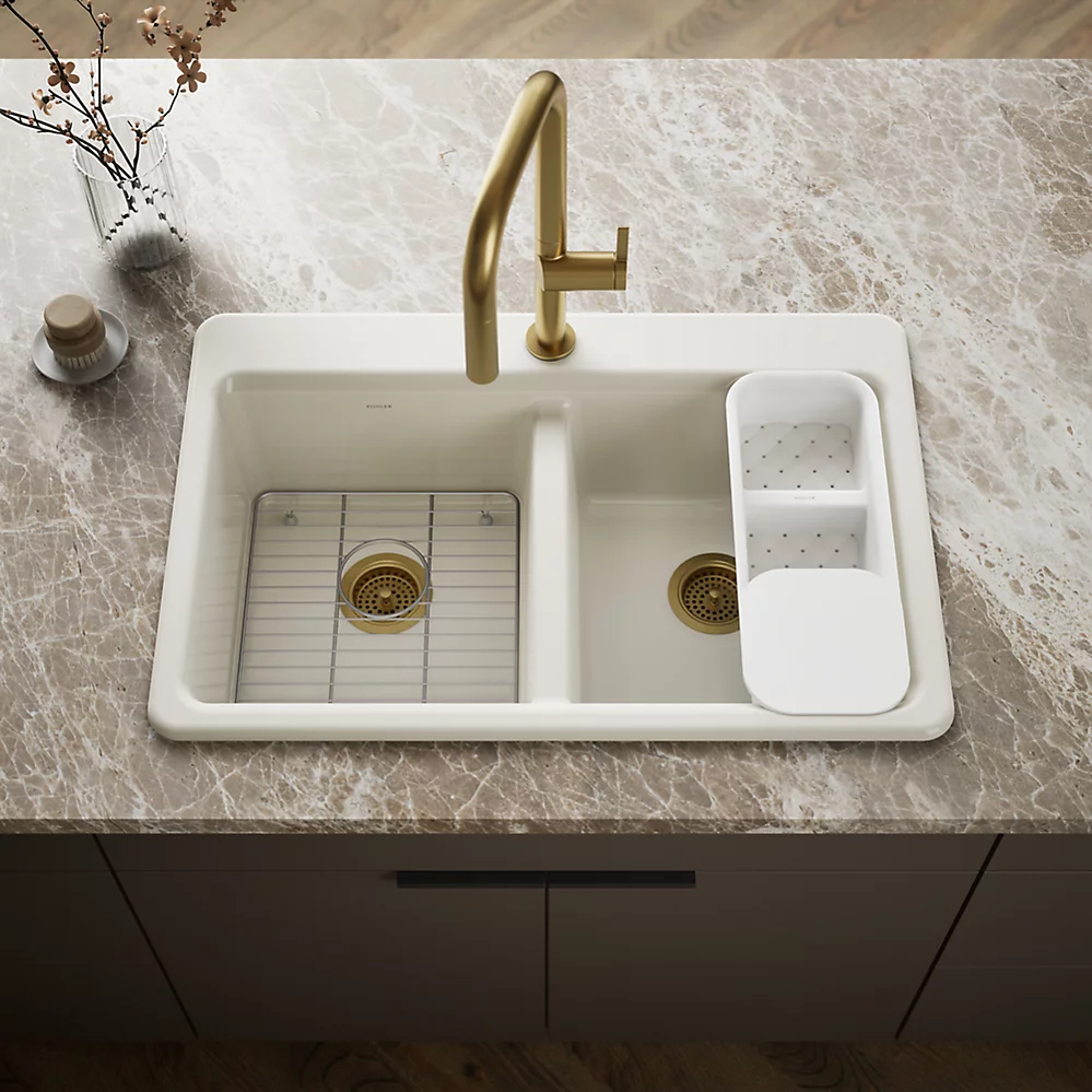 Kohler 8679-1A2-96 Riverby Double Equal Top Mount Sink