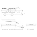 Kohler 8679-3A1-0 Riverby Double Equal Top Mount Sink