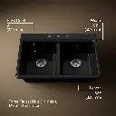 Kohler 8679-3A1-7 Riverby Double Equal Top Mount Sink