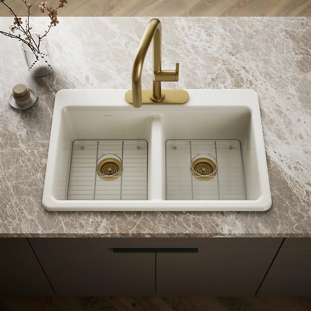 Kohler 8679-3A1-96 Riverby Double Equal Top Mount Sink