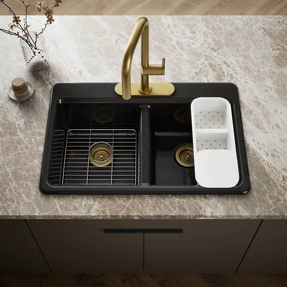 Kohler 8679-3A2-7 Riverby Double Equal Top Mount Sink