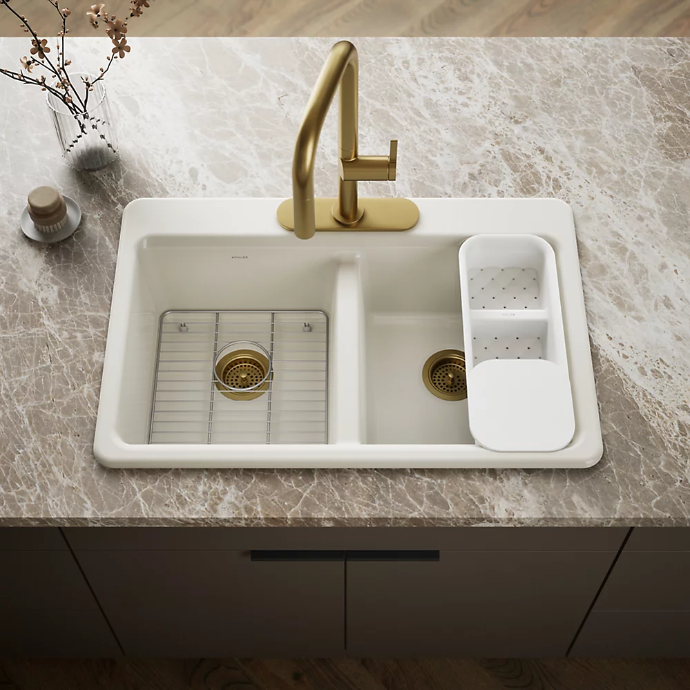 Kohler 8679-3A2-96 Riverby Double Equal Top Mount Sink