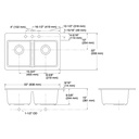Kohler 8679-3A2-96 Riverby Double Equal Top Mount Sink