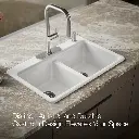 Kohler 8679-4A1-0 Riverby Double Equal Top Mount Sink