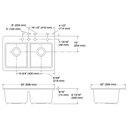 Kohler 8679-4A1-7 Riverby Double Equal Top Mount Sink