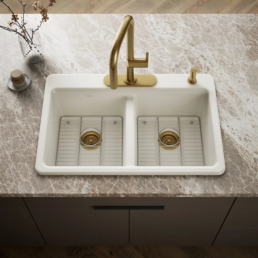 Kohler 8679-4A1-96 Riverby Double Equal Top Mount Sink