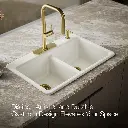 Kohler 8679-4A1-96 Riverby Double Equal Top Mount Sink