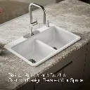 Kohler 8679-4A2-0 Riverby Double Equal Top Mount Sink