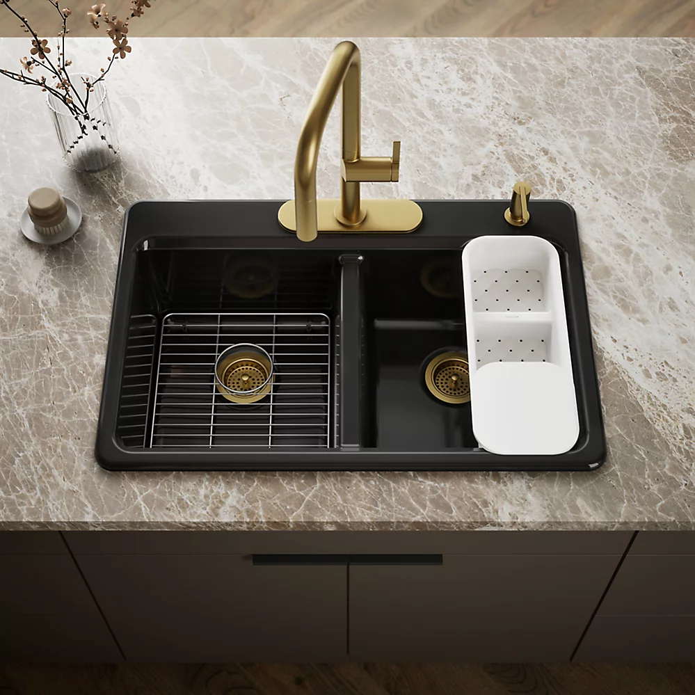 Kohler 8679-4A2-7 Riverby Double Equal Top Mount Sink
