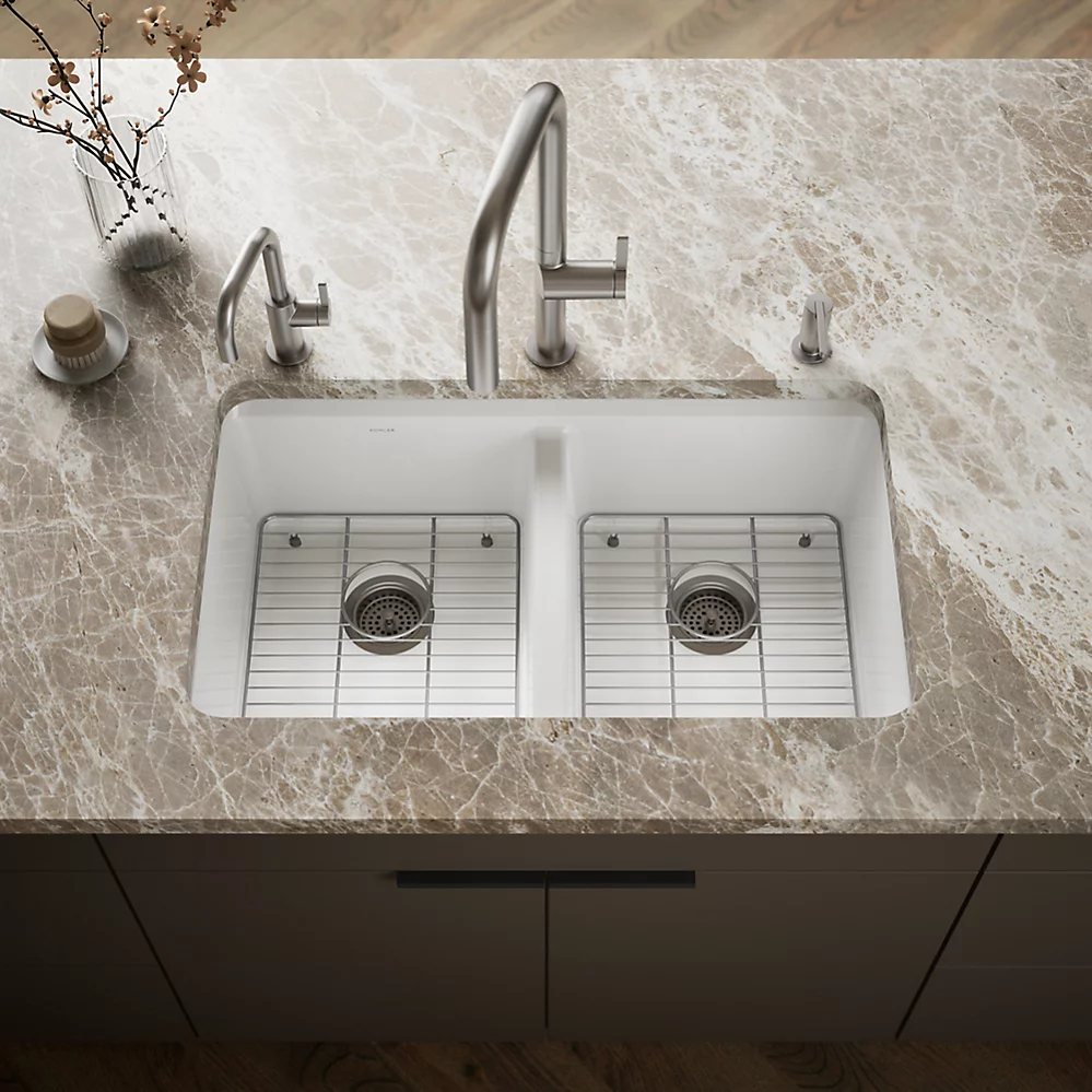 Kohler 8679-5UA1-0 Riverby Double Equal Undermount Sink