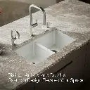 Kohler 8679-5UA1-FF Riverby Double Equal Undermount Sink