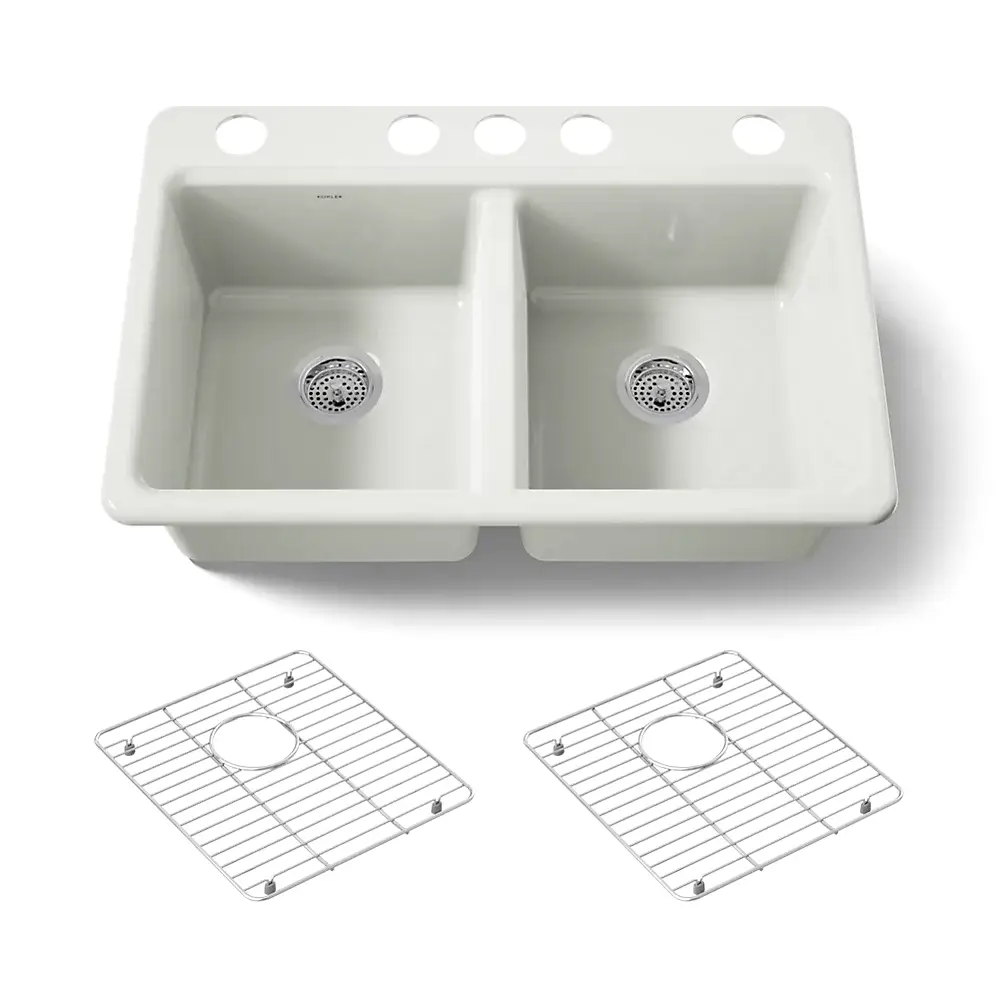 Kohler 8679-5UA1-NY Riverby Double Equal Undermount Sink