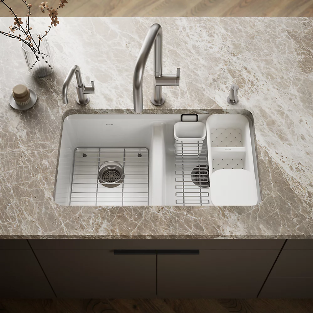 Kohler 8679-5UA3-0 Riverby Double Equal Undermount Sink