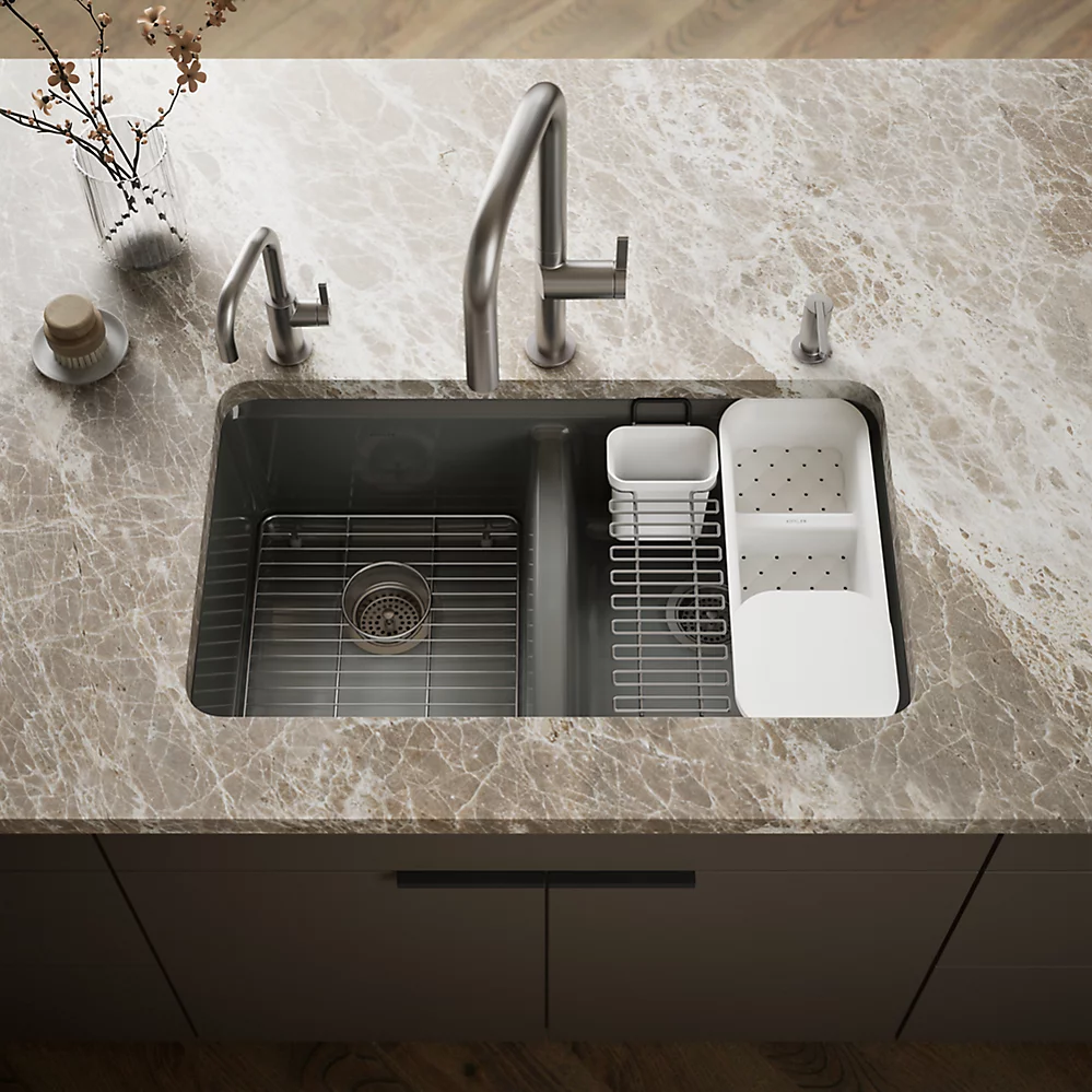 Kohler 8679-5UA3-58 Riverby Double Equal Undermount Sink