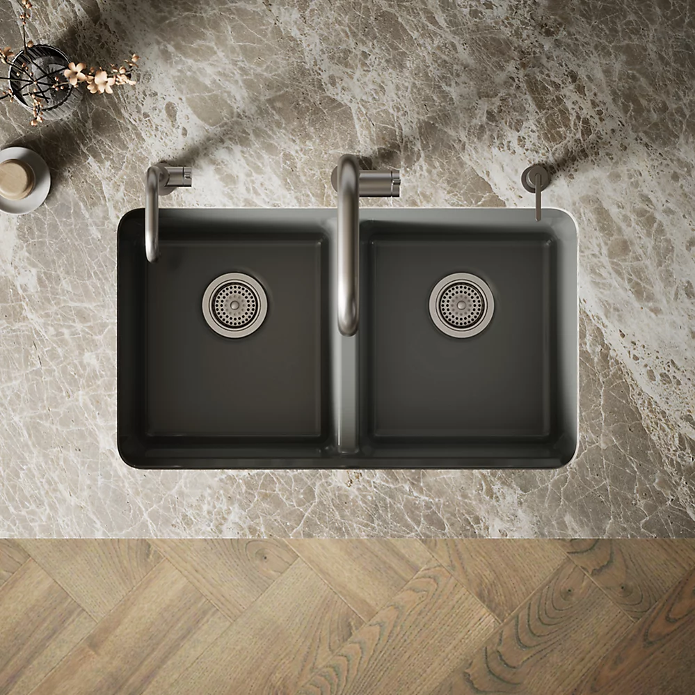 Kohler 8679-5UA3-58 Riverby Double Equal Undermount Sink