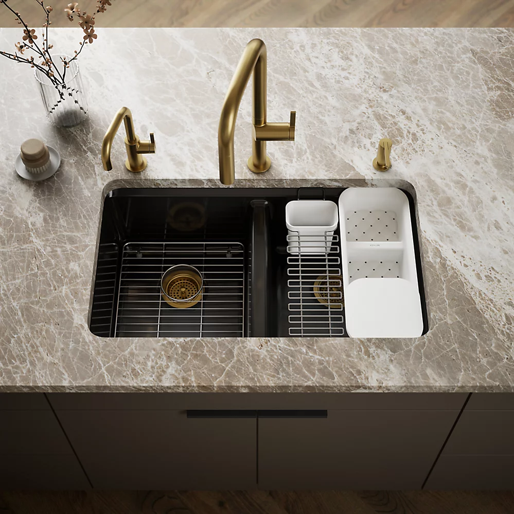 Kohler 8679-5UA3-7 Riverby Double Equal Undermount Sink