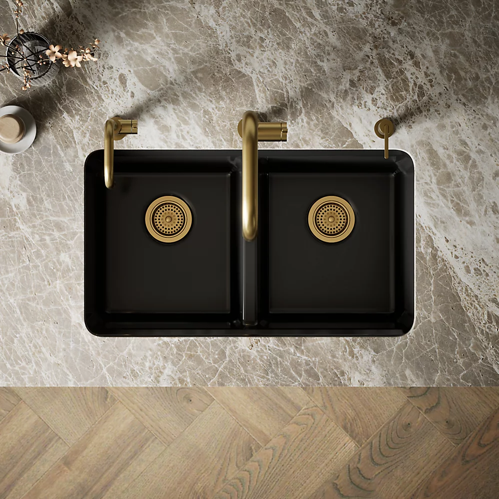 Kohler 8679-5UA3-7 Riverby Double Equal Undermount Sink
