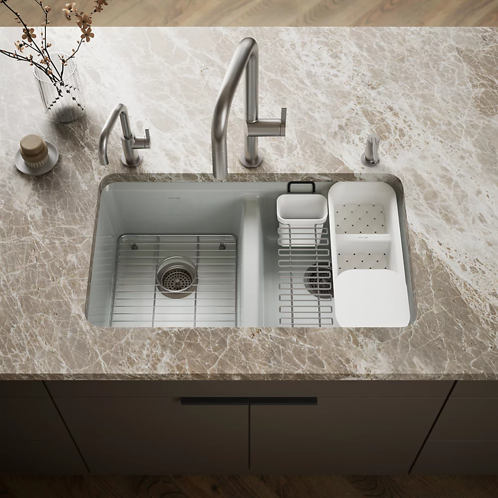 Kohler 8679-5UA3-95 Riverby Double Equal Undermount Sink