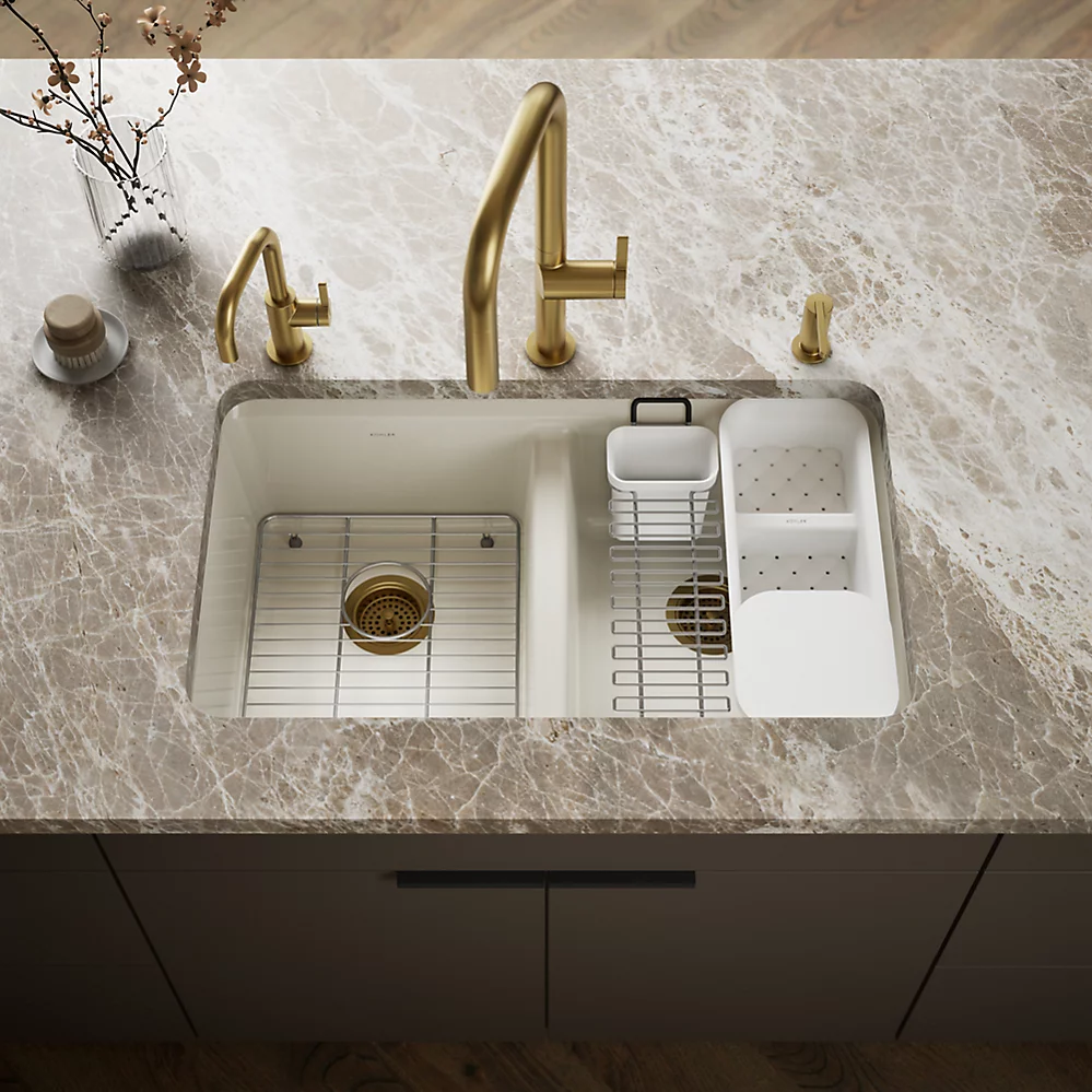 Kohler 8679-5UA3-96 Riverby Double Equal Undermount Sink