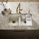 Kohler 8679-5UA3-96 Riverby Double Equal Undermount Sink