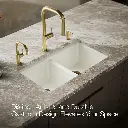 Kohler 8679-5UA3-96 Riverby Double Equal Undermount Sink