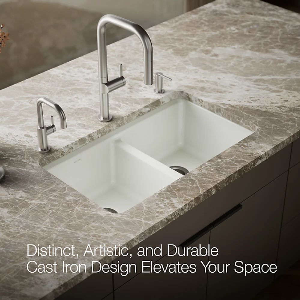 Kohler 8679-5UA3-NY Riverby Double Equal Undermount Sink