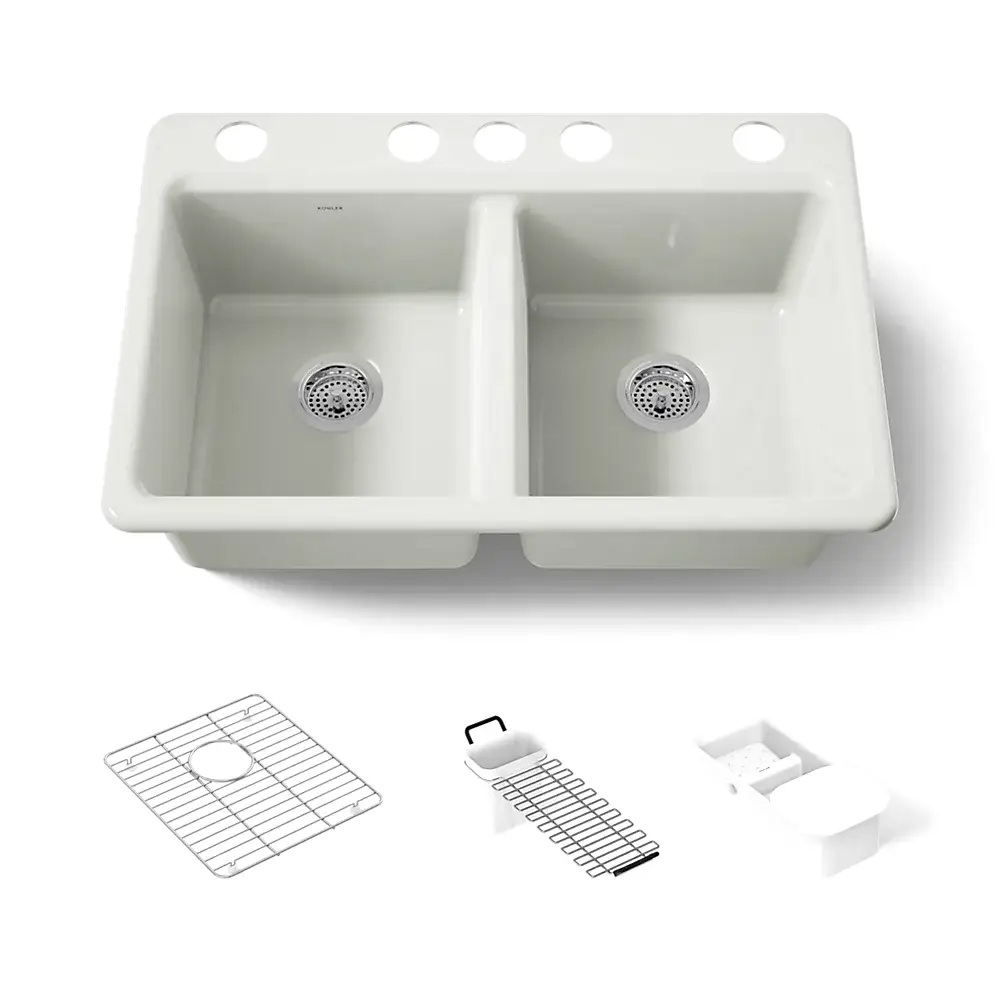Kohler 8679-5UA3-NY Riverby Double Equal Undermount Sink