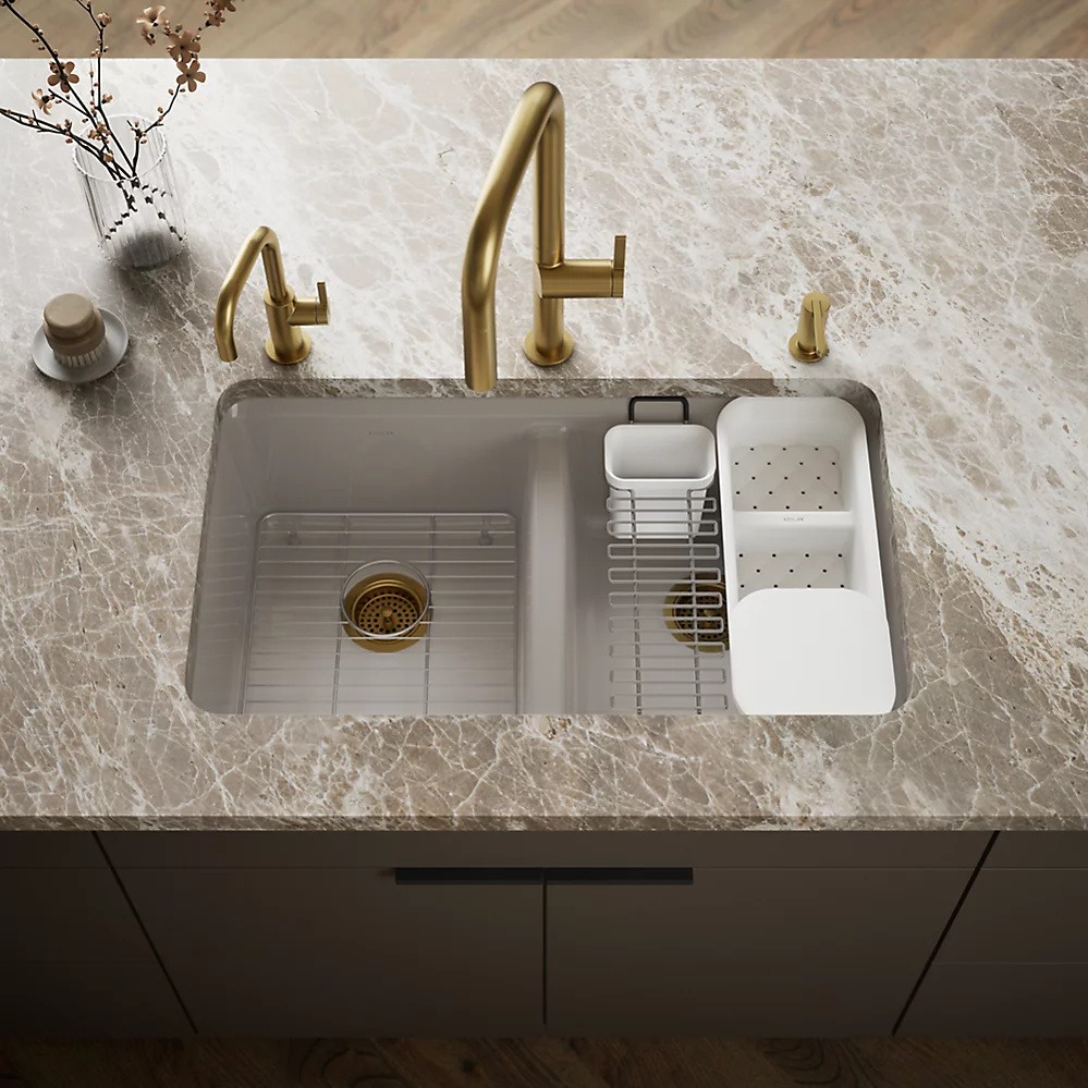 Kohler 8679-5UA3-TRF Riverby Double Equal Undermount Sink