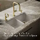 Kohler 8679-5UA3-TRF Riverby Double Equal Undermount Sink