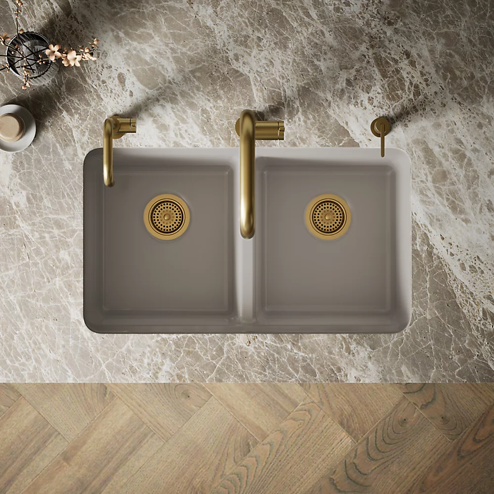 Kohler 8679-5UA3-TRF Riverby Double Equal Undermount Sink
