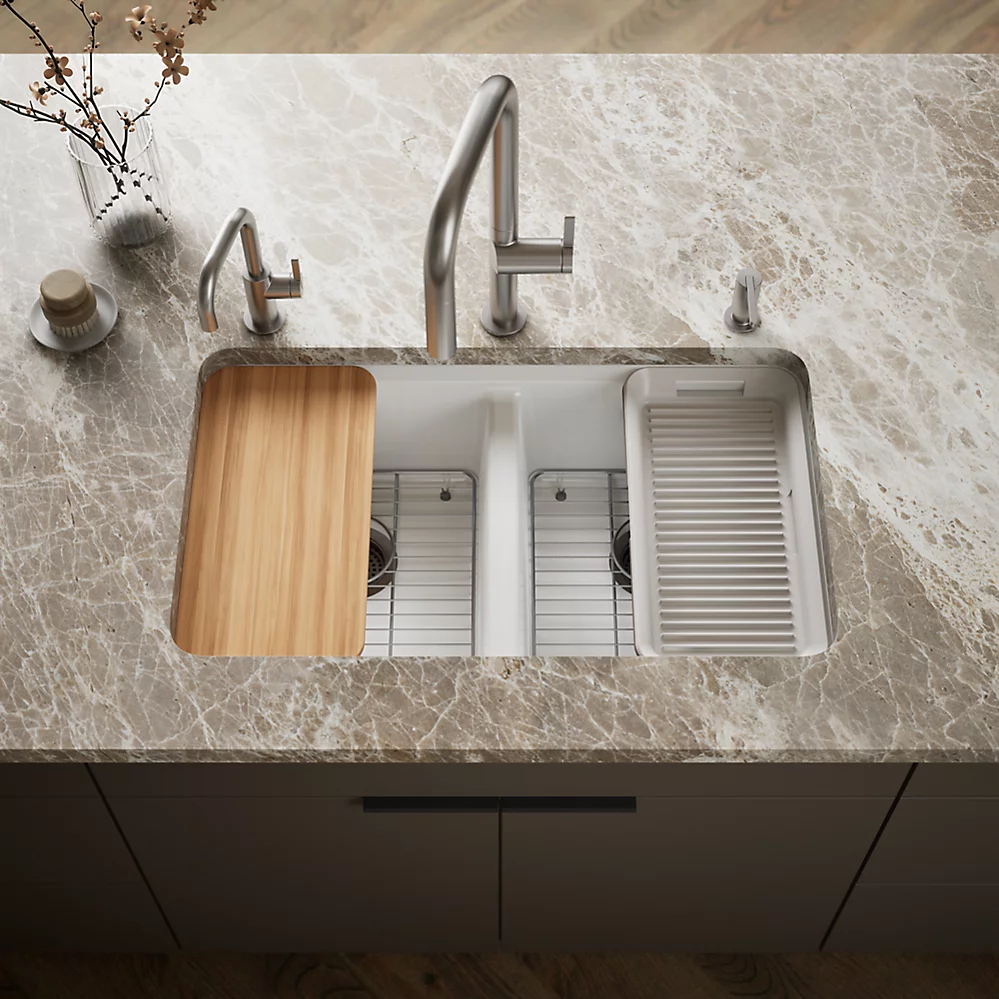 Kohler 8679-5UPC-0 Riverby Double Equal Undermount Sink