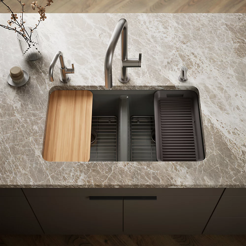 Kohler 8679-5UPC-58 Riverby Double Equal Undermount Sink