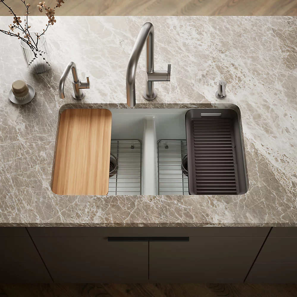 Kohler 8679-5UPC-95 Riverby Double Equal Undermount Sink
