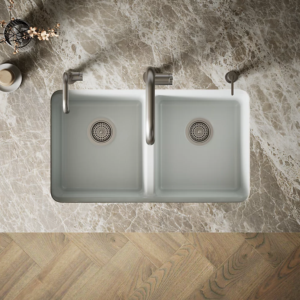 Kohler 8679-5UPC-95 Riverby Double Equal Undermount Sink