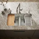 Kohler 8679-5UPC-FF Riverby Double Equal Undermount Sink
