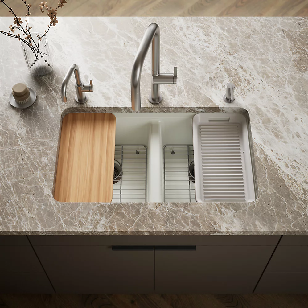 Kohler 8679-5UPC-NY Riverby Double Equal Undermount Sink