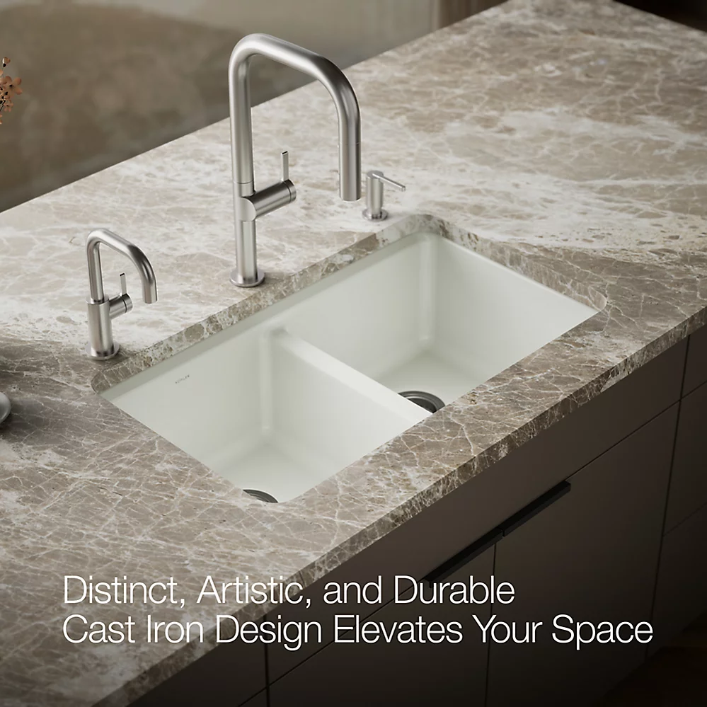 Kohler 8679-5UPC-NY Riverby Double Equal Undermount Sink