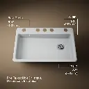 Kohler 8689-5U-95 Riverby 33 Single Basin Sink