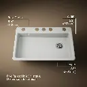 Kohler 8689-5U-FF Riverby 33 Single Basin Sink