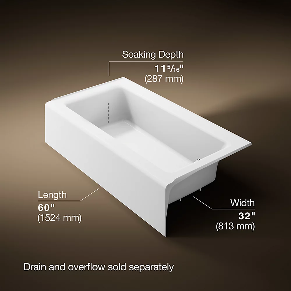 Kohler 876-0 Bellwether Cast Iron Bath, Rh