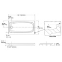 Kohler 9053-58 Salient Receptor W/ Lh Drn, 60''X30''