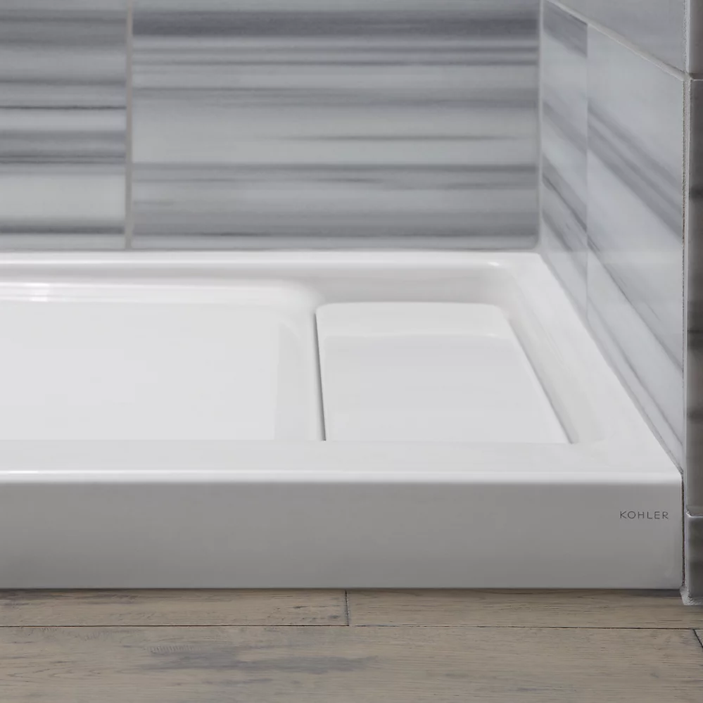 Kohler 9166-NY Receptor W/Rh Off-Ctr Drn, 60X32