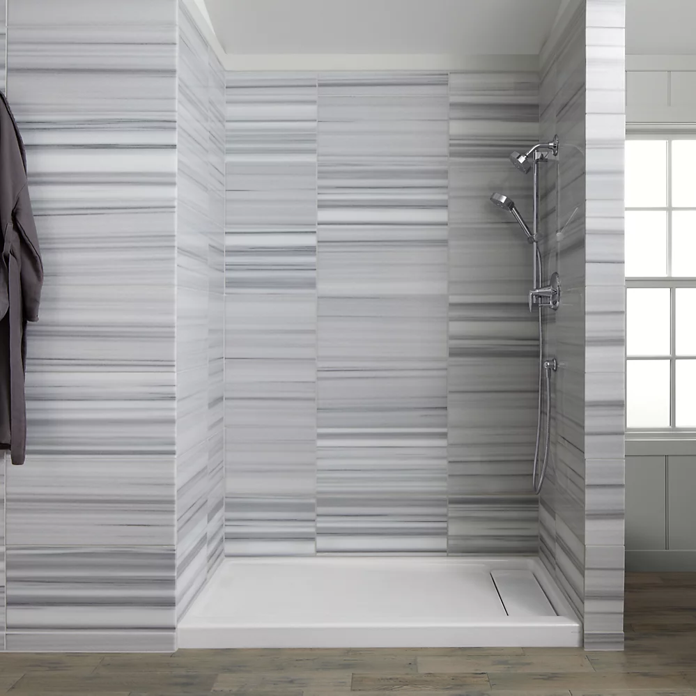 Kohler 9166-NY Receptor W/Rh Off-Ctr Drn, 60X32