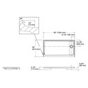 Kohler 9166-NY Receptor W/Rh Off-Ctr Drn, 60X32