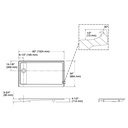 Kohler 9193-0 Receptor W/Lh Off-Ctr Drn, 60X34