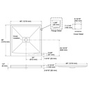 Kohler 9394-95 Archer Receptor, 48X48 Low Threshold