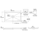 Kohler 9479-96 Archer Receptor, 60X36 Low Threshold